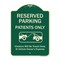 Signmission Designer Series-Reserved Parking Patients Violators Will Be Towed Away At, 24" x 18", G-1824-9902 A-DES-G-1824-9902 - alternate 1